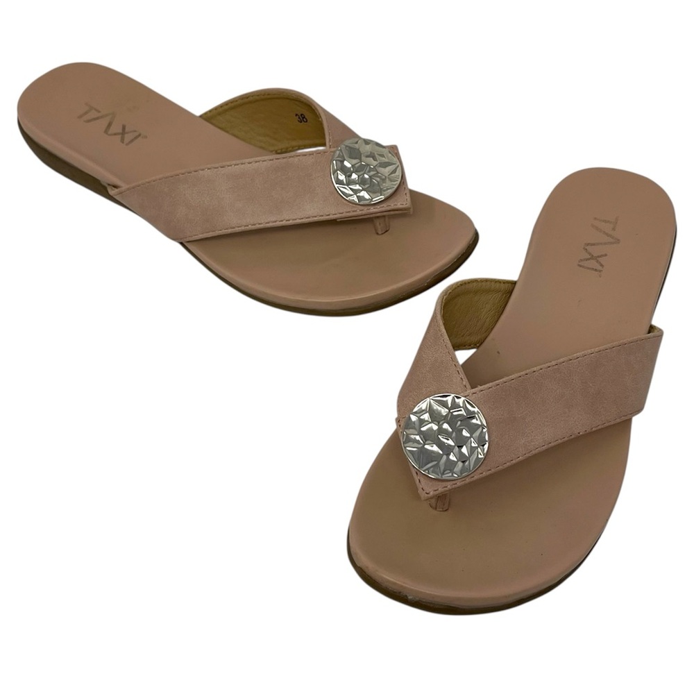 Taxi Toe-post embellished sandals EU38